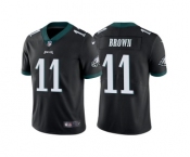 Youth Philadelphia Eagles #11 A. J. Brown Black Vapor Untouchable Limited Stitched Football Jersey