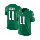 Youth Philadelphia Eagles #11 A. J. Brown Green 2023 F.U.S.E. Stitched Football Jersey