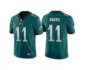 Youth Philadelphia Eagles #11 A. J. Brown Green Vapor Untouchable Limited Stitched Football Jersey