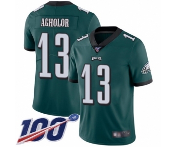 Youth Philadelphia Eagles #13 Nelson Agholor Midnight Green Team Color Vapor Untouchable Limited Player 100th Season Football Jersey