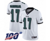 Youth Philadelphia Eagles #17 Harold Carmichael White Vapor Untouchable Limited Player 100th Season Football Jersey