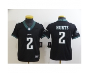 Youth Philadelphia Eagles #2 Jalen Hurts Black Alternate Vapor Untouchable Limited Jersey