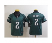 Youth Philadelphia Eagles #2 Jalen Hurts Green Alternate Vapor Untouchable Limited Jersey