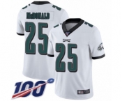 Youth Philadelphia Eagles #25 Tommy McDonald White Vapor Untouchable Limited Player 100th Season Football Jersey