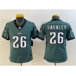 Youth Philadelphia Eagles #26 Saquon Barkley Green Vapor Untouchable Limited Stitched Jersey