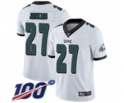 Youth Philadelphia Eagles #27 Malcolm Jenkins White Vapor Untouchable Limited Player 100th Season Football Jersey