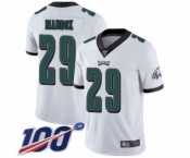 Youth Philadelphia Eagles #29 Avonte Maddox White Vapor Untouchable Limited Player 100th Season Football Jersey