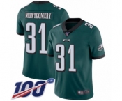 Youth Philadelphia Eagles #31 Wilbert Montgomery Midnight Green Team Color Vapor Untouchable Limited Player 100th Season Football Jersey