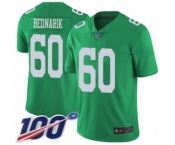 Youth Philadelphia Eagles #60 Chuck Bednarik Limited Green Rush Vapor Untouchable 100th Season Football Jersey