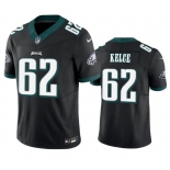 Youth Philadelphia Eagles #62 Jason Kelce Black 2023 F.U.S.E Vapor Untouchable Limited Football Stitched Jersey