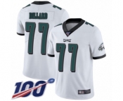 Youth Philadelphia Eagles #77 Andre Dillard White Vapor Untouchable Limited Player 100th Season Football Jersey