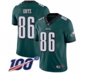 Youth Philadelphia Eagles #86 Zach Ertz Midnight Green Team Color Vapor Untouchable Limited Player 100th Season Football Jersey