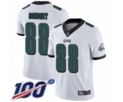 Youth Philadelphia Eagles #88 Dallas Goedert White Vapor Untouchable Limited Player 100th Season Football Jersey