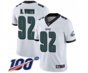 Youth Philadelphia Eagles #92 Reggie White Vapor Untouchable Limited Player 100th Season Football Jersey