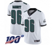 Youth Philadelphia Eagles #96 Derek Barnett White Vapor Untouchable Limited Player 100th Season Football Jersey