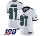 Youth Philadelphia Eagles #97 Malik Jackson White Vapor Untouchable Limited Player 100th Season Football Jersey