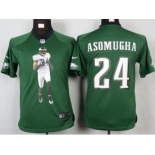 nike youth nfl jerseys philadelphia eagles #24 asomugha green[portrait fashion]