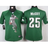 nike youth nfl jerseys philadelphia eagles #25 mccoy green[portrait fashion]