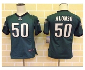 nike youth nfl jerseys philadelphia eagles #50 alonso green[nike]