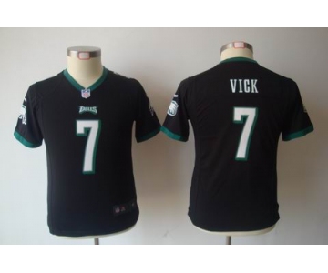 nike youth nfl jerseys philadelphia eagles #7 vick black[nike]