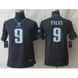 nike youth nfl jerseys philadelphia eagles #9 foles black[nike limited]