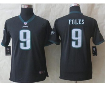 nike youth nfl jerseys philadelphia eagles #9 foles black[nike limited]