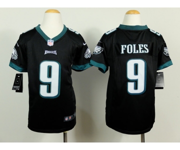 nike youth nfl jerseys philadelphia eagles #9 foles black[nike]