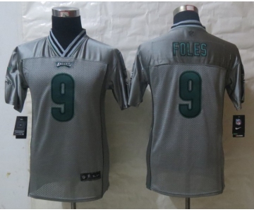 nike youth nfl jerseys  philadelphia eagles #9 foles grey[nike vapor]