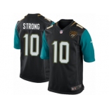 Men Nike Jacksonville Jaguars #10 Jaelen Strong Game Black Alternate NFL Jersey