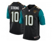 Men Nike Jacksonville Jaguars #10 Jaelen Strong Game Black Alternate NFL Jersey