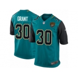 Men Nike Jacksonville Jaguars #30 Corey Grant Game Teal Green Team Color NFL Jersey