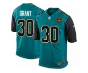 Men Nike Jacksonville Jaguars #30 Corey Grant Game Teal Green Team Color NFL Jersey