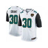 Men Nike Jacksonville Jaguars #30 Corey Grant Game White NFL Jersey