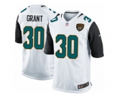 Men Nike Jacksonville Jaguars #30 Corey Grant Game White NFL Jersey