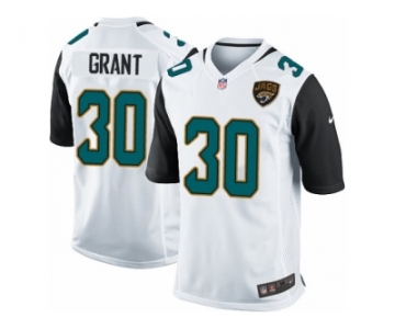 Men Nike Jacksonville Jaguars #30 Corey Grant Game White NFL Jersey