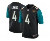 Men Nike Jacksonville Jaguars #4 Josh Lambo Game Black Alternate NFL Jersey