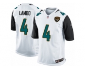 Men Nike Jacksonville Jaguars #4 Josh Lambo Game White NFL Jersey