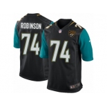 Men Nike Jacksonville Jaguars #74 Cam Robinson Game Black Alternate NFL Jersey