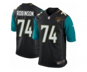 Men Nike Jacksonville Jaguars #74 Cam Robinson Game Black Alternate NFL Jersey