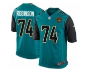 Men Nike Jacksonville Jaguars #74 Cam Robinson Game Teal Green Team Color NFL Jersey