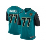 Men Nike Jacksonville Jaguars #77 Patrick Omameh Game Teal Green Team Color NFL Jersey