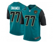 Men Nike Jacksonville Jaguars #77 Patrick Omameh Game Teal Green Team Color NFL Jersey