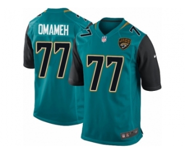 Men Nike Jacksonville Jaguars #77 Patrick Omameh Game Teal Green Team Color NFL Jersey