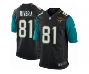 Men Nike Jacksonville Jaguars #81 Mychal Rivera Game Black Alternate NFL Jersey