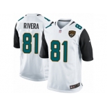 Men Nike Jacksonville Jaguars #81 Mychal Rivera Game White NFL Jersey