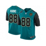 Men Nike Jacksonville Jaguars #88 Allen Hurns Game Teal Green Team Color NFL Jersey