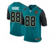 Men Nike Jacksonville Jaguars #88 Allen Hurns Game Teal Green Team Color NFL Jersey