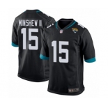 Men's Jacksonville Jaguars #15 Gardner Minshew II Game Black Team Color Football Jersey