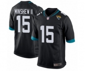 Men's Jacksonville Jaguars #15 Gardner Minshew II Game Black Team Color Football Jersey