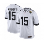 Men's Jacksonville Jaguars #15 Gardner Minshew II Game White Football Jersey